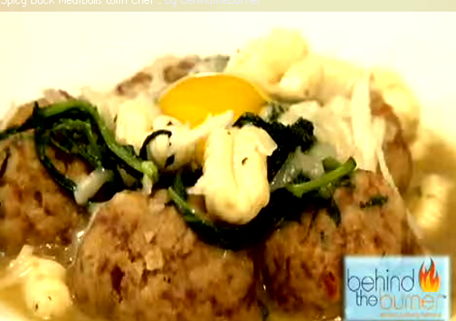 Making Spicy Duck Meatballs With Chef Harold Dieterla Video
